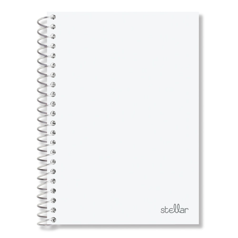 Office Depot Brand Stellar Notebook, 4-1/2in x 7in, 1 Subject, College Ruled, 100 Sheets, White (Min Order Qty 58) MPN:ODDI-STLCR-WHT
