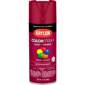 Krylon® Colormaxx™ Paint & Primer 12 oz. Satin Burgundy K05560007 - Pkg Qty 6