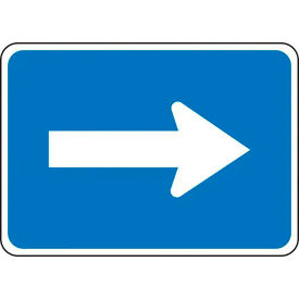 AccuformNMC™ Left Or Right Arrow Traffic Safety Sign HIP Aluminum 15