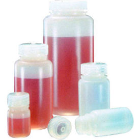 Thermo Scientific Nalgene™ Wide-Mouth HDPE Economy Bottles with Closure 500mL Case of 48 2189-0016