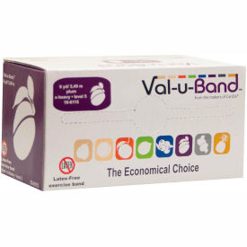 Val-u-Band® Latex Free Exercise Band Plum - Level 5 6 Yard Roll/Box 10-6115