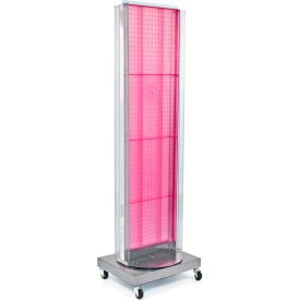 Global Approved 700258-PNK Pegboard Floor Stand W/5