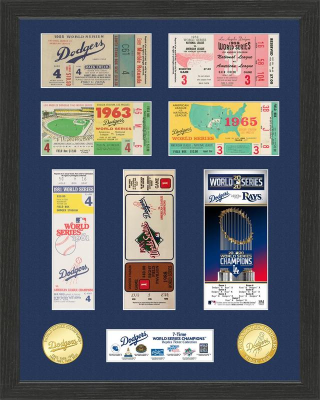 Los Angeles Dodgers 7-Time World Series Champions Ticket Collection MPN:LAD7CWSTK