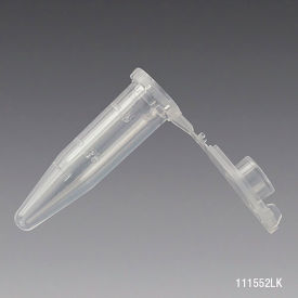 Microcentrifuge Tube 0.5mL Polypropylene Locking Snap Cap MG Lot Certified 500/Pack 111552LK