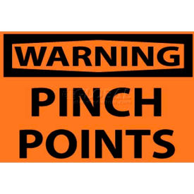 NMC W149AP OSHA Sign Warning Pinch Points 3
