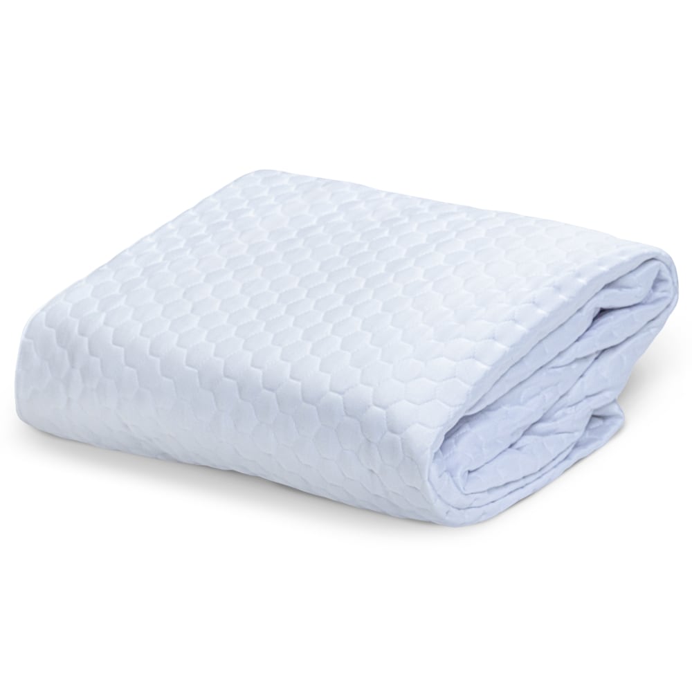 23 Threads Knitted Matelasse Mattress Protector, Ctrl+Z Technology, White, Queen, Case Of 8 MPN:23TMP00019