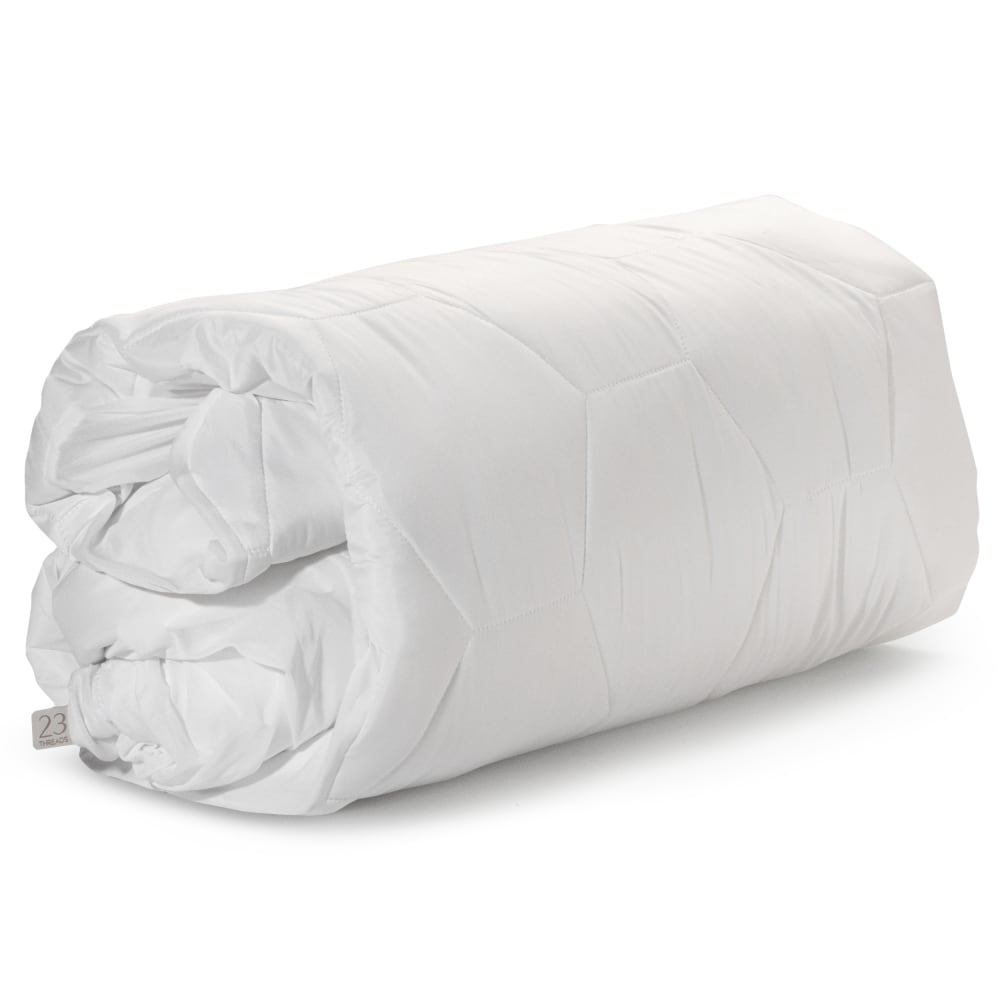 23 Threads Plush Quilted Mattress Protector, Ctrl+Z Technology, White, Twin, Case Of 10 MPN:23TMP00029