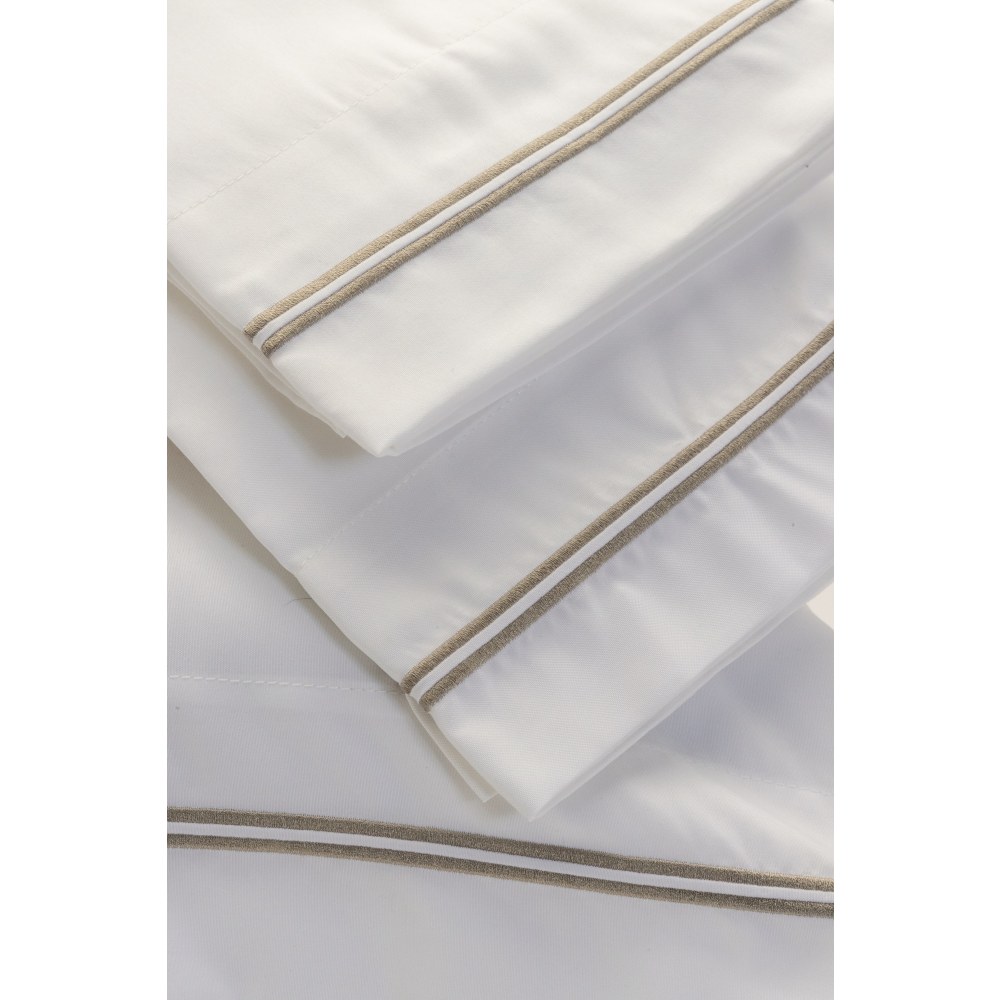 23 Threads Pillowcase, Micropoly, Ctrl+Z Technology, Embroidered, White, Queen, Case of 72 MPN:23TPI00011