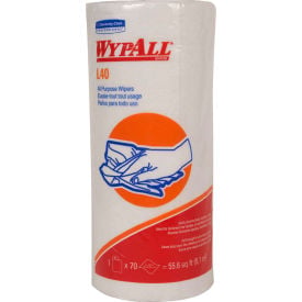 WypAll® L40 Towels Small Roll 10.4 x 11 White 70/Roll 24 Rolls/Carton 5027