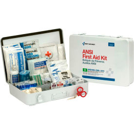 First Aid Only™ 90567 First Aid Kit 50 Person ANSI Compliant Class B Metal Case 90567