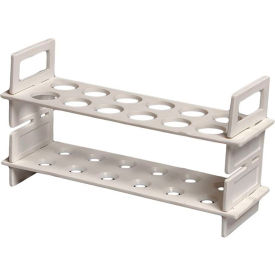 United Scientific™ Test Tube Rack 12 Places Polypropylene White TTHP03