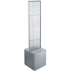 Global Approved 700729-CLR Two-Sided Pegboard Floor Display W/ Studio Base 14-1/2