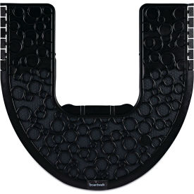 Boardwalk® Commode Mat 2.0 Disposable Toilet Floor Mat Non-Slip Rubber 22 x 22 Black 6/CT PSCM-P-000I006M-00-21430