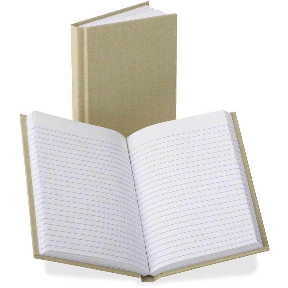 Boorum & Pease Boorum Bound Memo Book - 96 Pages - 4 3/8in x 7in - 0.79in x 7.4in x 9.8in - White Paper - Tan Cover - Hard Cover, Acid-free - 1 Each (Min Order Qty 3) MPN:BOR6559
