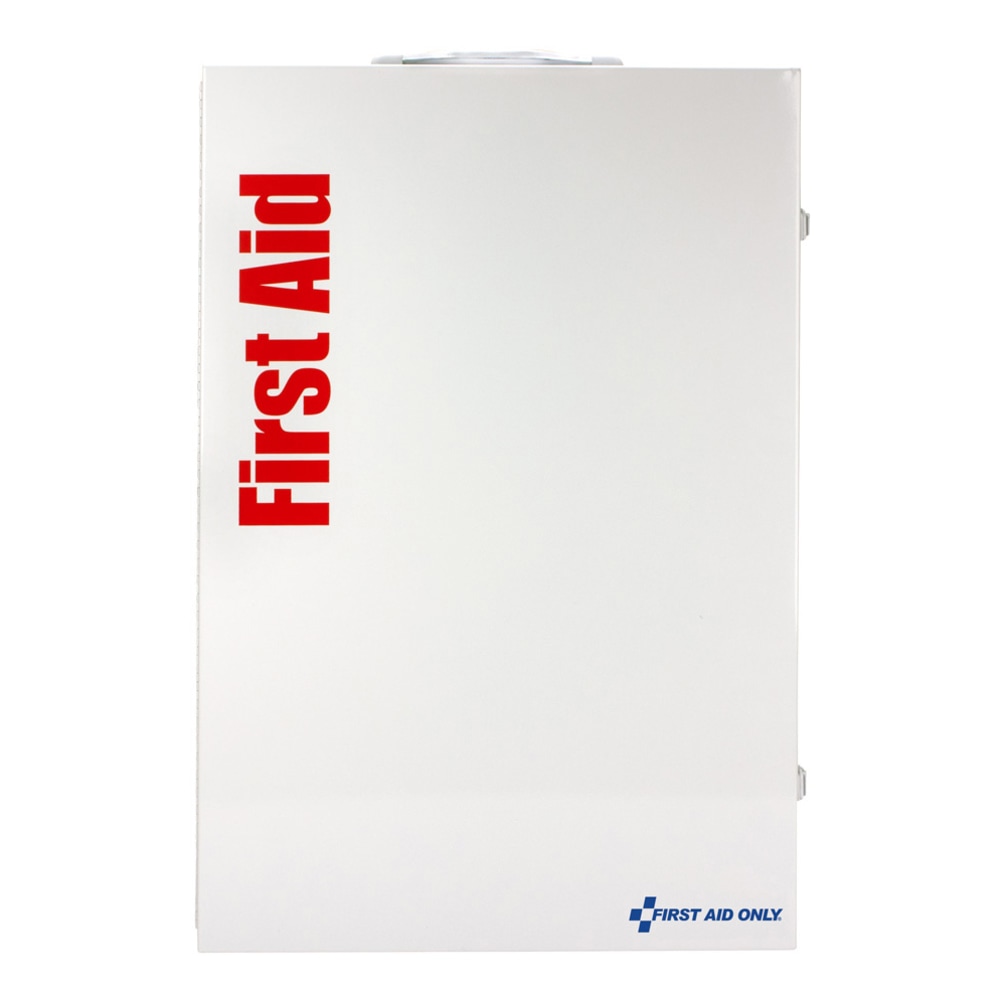 First Aid Only Smart Compliance 200-Person Food Service First Aid Cabinet Without Medication, 26inH x 17inW x 5-3/4inD, White MPN:90835