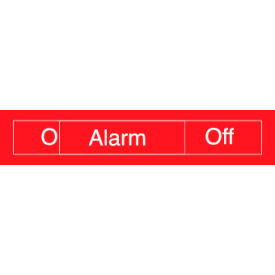 Engraved Occupancy Sign - Alarm On Off - Blue EN308BL