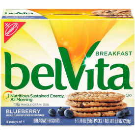 Nabisco® belVita Breakfast Biscuits 1.76 oz. Pack Blueberry 64/Carton 00 44000 02908 00