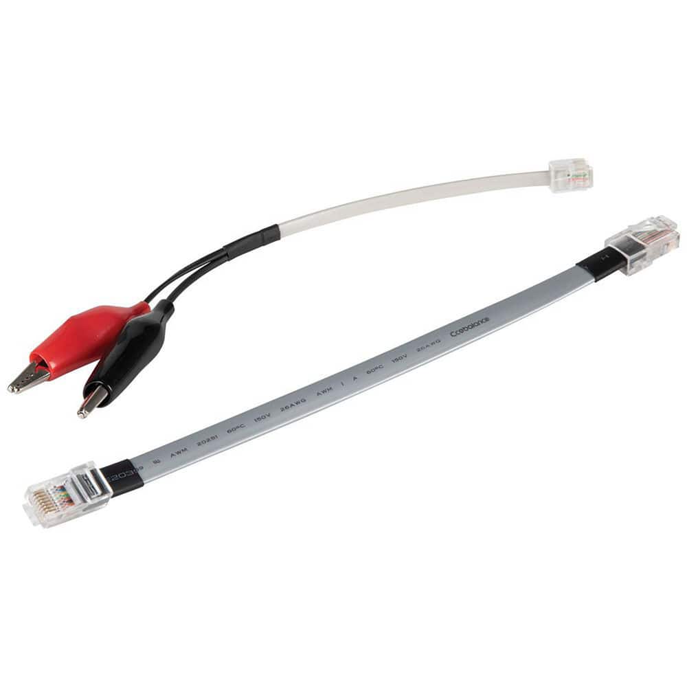 Electrical Test Equipment Accessories, Accessory Type: Replacement Cables , For Use With: Tone & Probe Test and Trace , Includes: Alligator Clips to RJ11 Plug MPN:VDV770-855