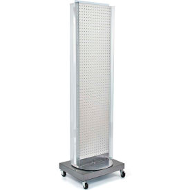 Global Approved 700258-WHT Pegboard Floor Stand W/5