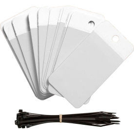 Brady® Self-Laminating Blank Tags White 25/Pkg Polyester 3-1/4