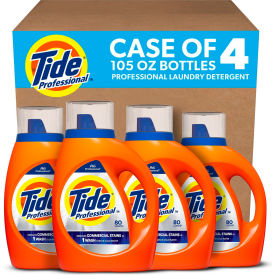 Tide® PRO Commercial HE Liquid Laundry Detergent 105 oz Pour Bottle 4/Carton 80782106