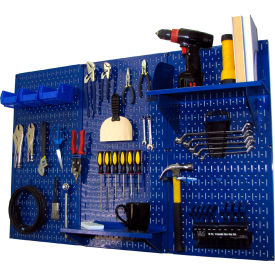 Wall Control Pegboard Standard Tool Storage Kit Blue 48