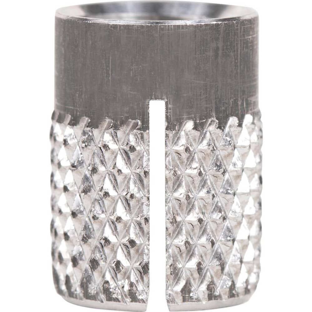 Press Fit Threaded Inserts; Product Type: Flush; Material: Aluminum; Drill Size: 0.4380; Finish: Uncoated; Thread Size: M10; Thread Pitch: 1.5 MPN:240-M10-AL - Pkg Qty 10