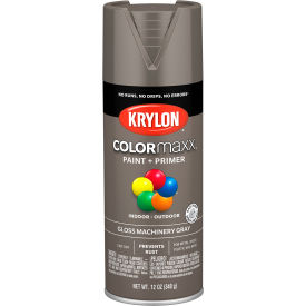 Krylon® Colormaxx™ Paint & Primer 12 oz. Gloss Machinery Gray K05599007 - Pkg Qty 6