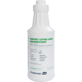 Contec® Citric Acid Disinfectant 32 Oz. Trigger Spray Bottle - Pkg Qty 12 CAD3212