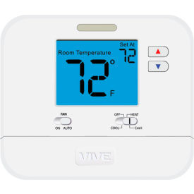 VIVE™ 700 Series Large Display Heat Pump Thermostat Non Programmable 2H/1C TP-N-721