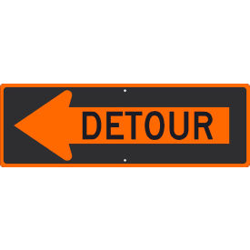 NMC TM194K Traffic Sign Detour Inside Arrow Left Sign 12
