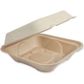 World Centric® Fiber Hinged Container 9-3/16