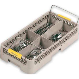 Vollrath® Traex Half Rack- 4 Compartment W/ Handles 1392 Beige 19-3/4
