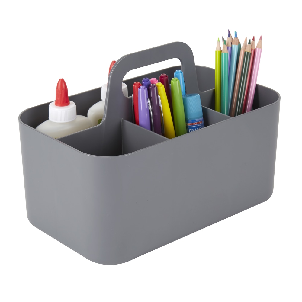 Realspace Stackable Storage Caddy, Small Size, Gray (Min Order Qty 10) MPN:271085