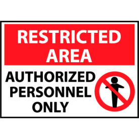 Restricted Area Aluminum - Authorized Personnel Only RA5AB