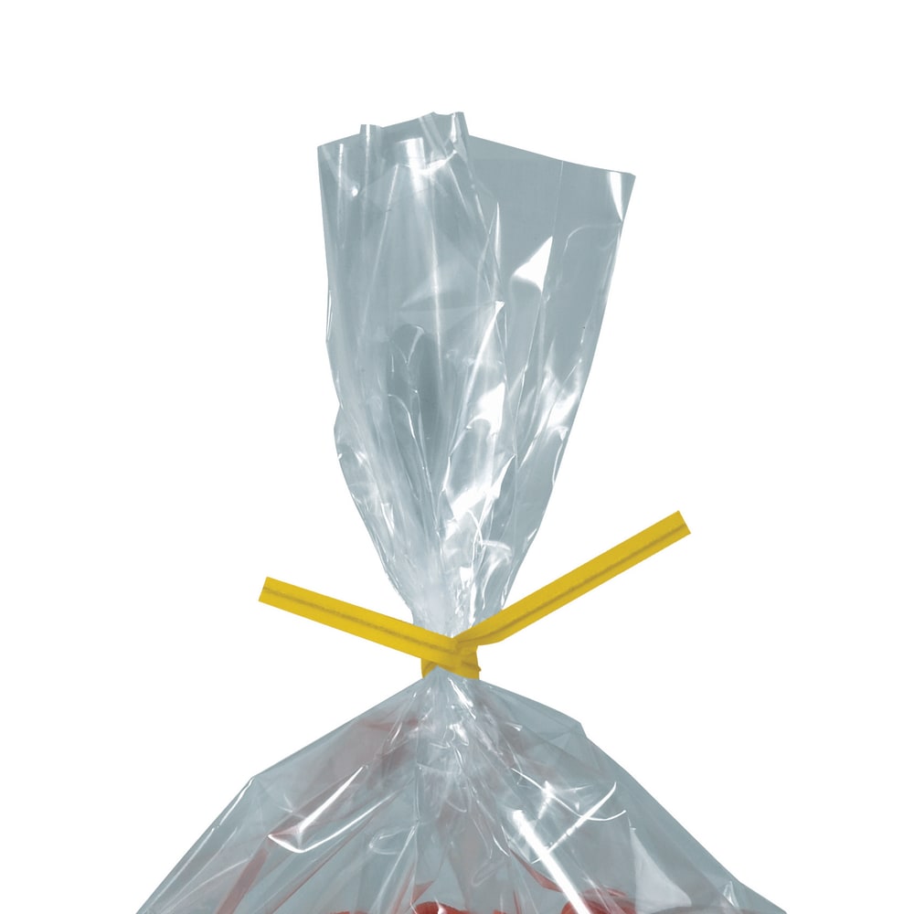 Partners Brand Paper Twist Ties, 5/32in x 7in, Yellow, Case Of 2, 000 MPN:PBT7Y