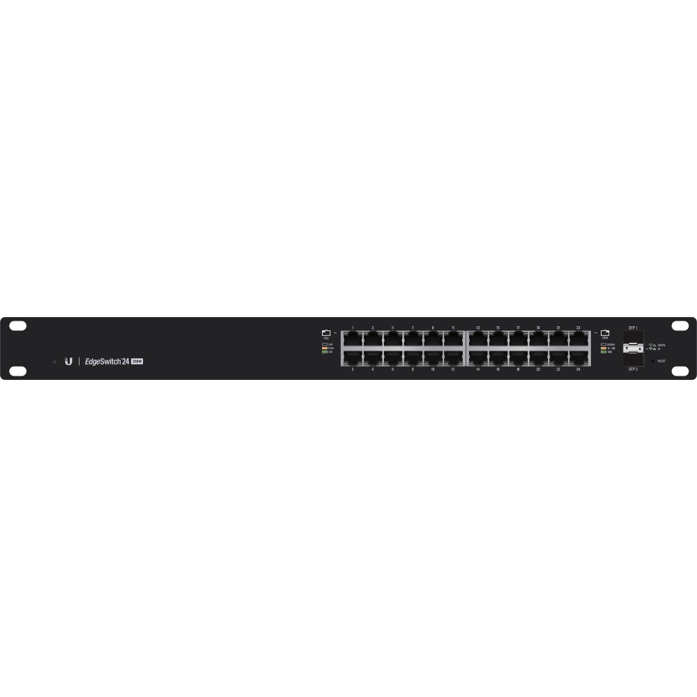 Ubiquiti EdgeSwitch 24 - Switch - L3 - managed - 24 x 10/100/1000 (PoE+) + 2 x Gigabit SFP - rack-mountable - PoE+ MPN:ES-24-250W