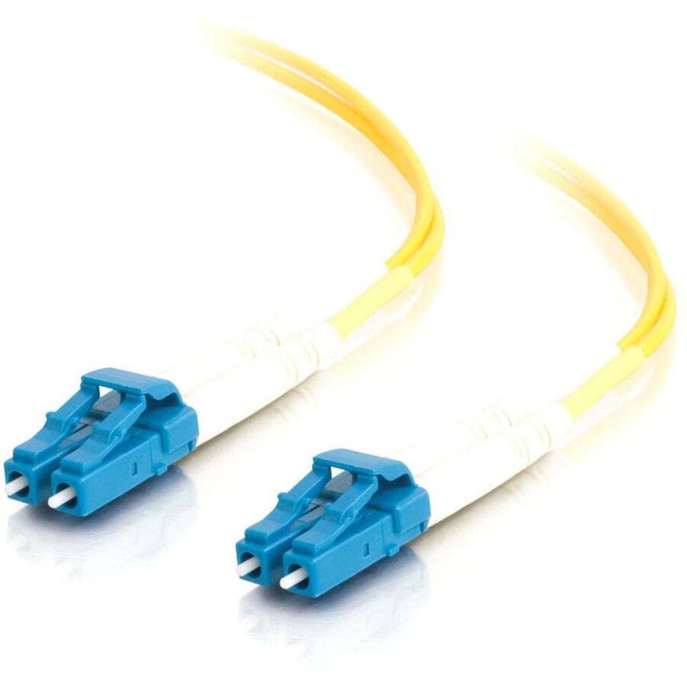 C2G 7m LC-LC 9/125 Duplex Single Mode OS2 Fiber Cable - LSZH - Yellow - 23ft - Patch cable - LC single-mode (M) to LC single-mode (M) - 7 m - fiber optic - duplex - 9 / 125 micron - OS2 - yellow MPN:34606