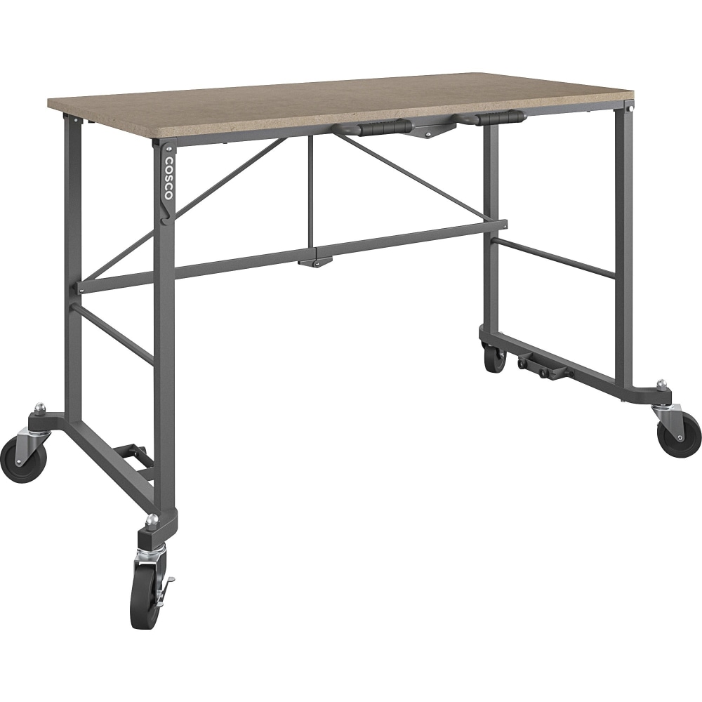 Cosco Smartfold Portable Work Desk Table - For - Table TopRectangle Top MPN:66720DKG1E