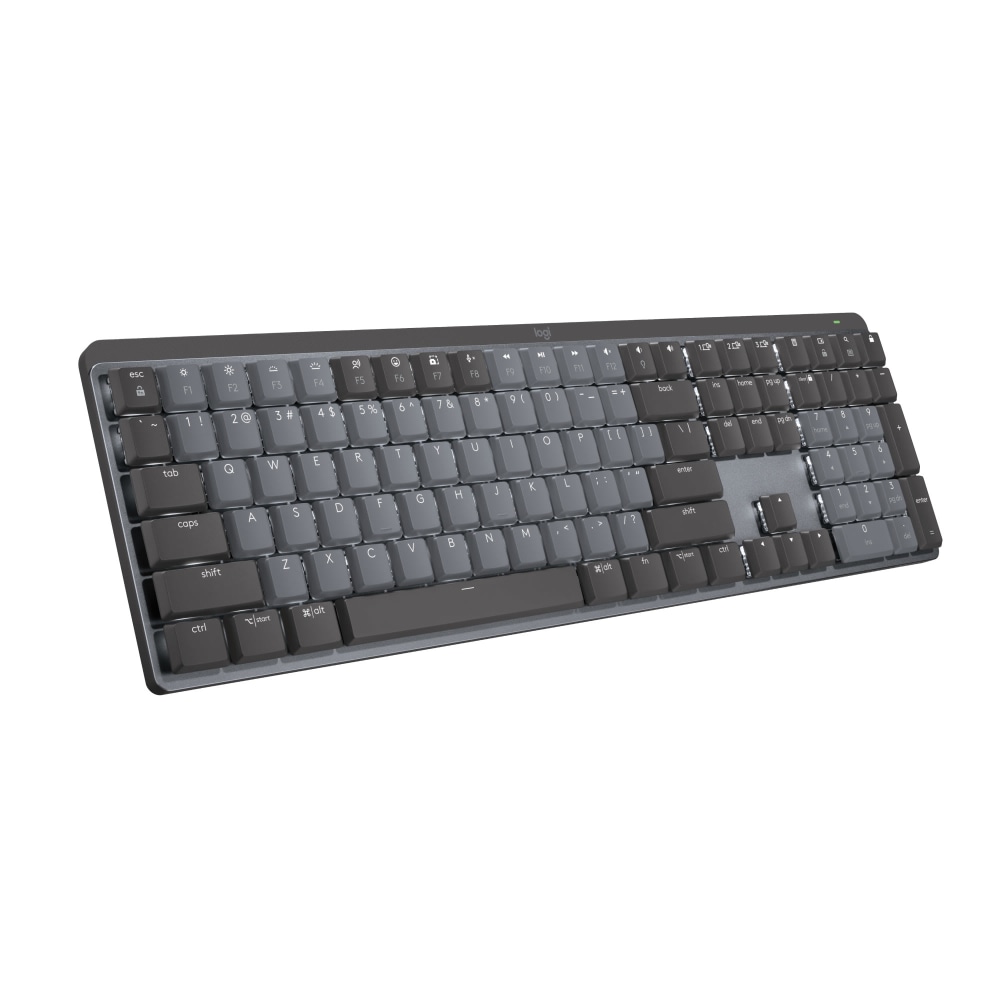 Logitech MX Mechanical Wireless Illuminated Performance Keyboard, Clicky Switches, Backlit Keys, Bluetooth - 920010549 MPN:920-010549