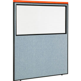 Interion® Deluxe Office Partition Panel with Partial Window 60-1/4
