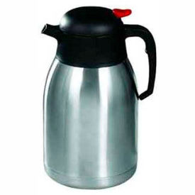 Winco CF-2.0 Stainless Steel Lined Carafe 2 L CF-2.0 - Pkg Qty 4
