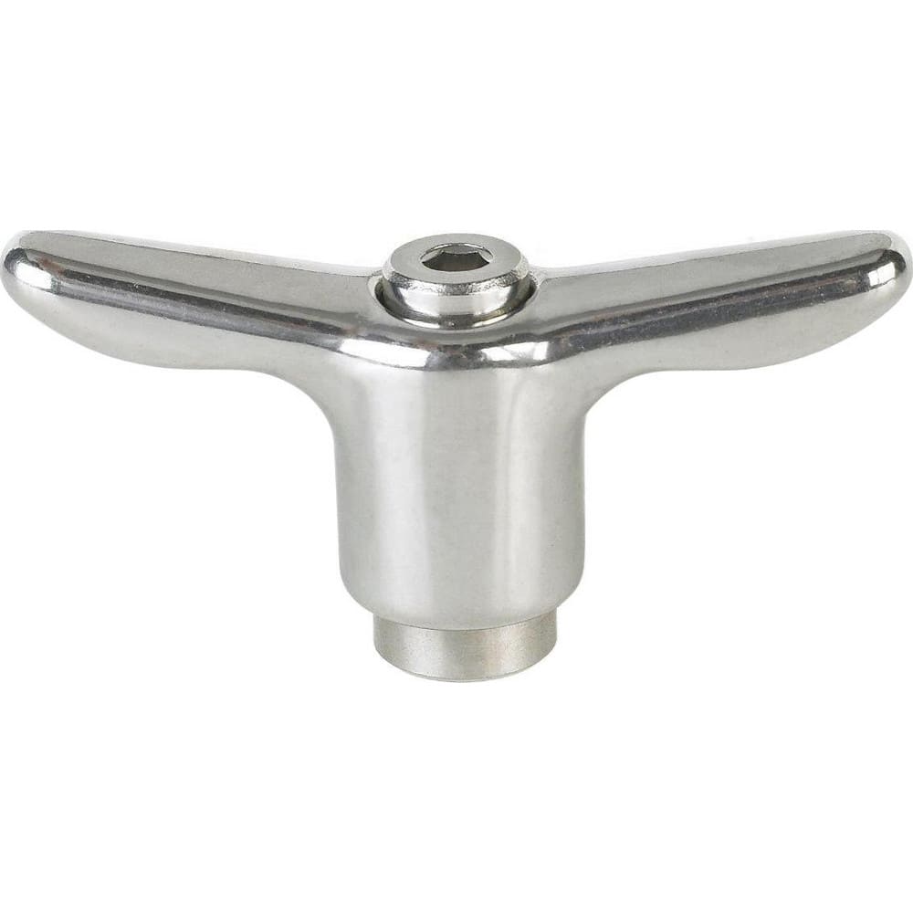Adjustable Clamping Handles, Connection Type: Threaded Hole , Handle Type: T-Handle , Mount Type: Threaded Hole  MPN:STH-103SS