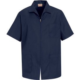 Red Kap® Men's Zip-front Smock Navy L - KP44 KP44NVSSL