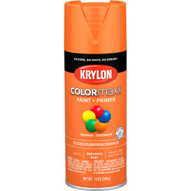 Krylon® Colormaxx™ Paint & Primer 12 oz. Gloss Pumpkin Orange K05532007 - Pkg Qty 6