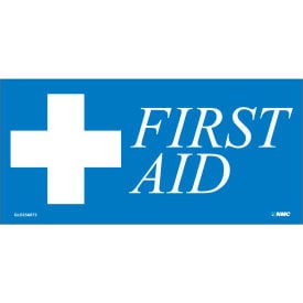 First Aid Label - Blue CU-256072