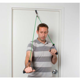 CanDo® Shoulder Pulley Exerciser with Tubing and Handles Green Medium 1 Set 10-5042