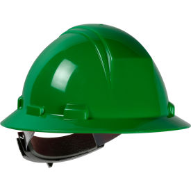 Kilimanjaro Type II Full Brim Hard Hat HDPE Shell 4-Pt Textile Suspension Ratchet Adj. Dark Green 280-HP642R-04