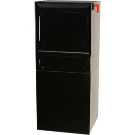 dVault Parcel Protector Vault Mailbox and Parcel Drop DVU0050 - Rear Access - Black DVU0050-1