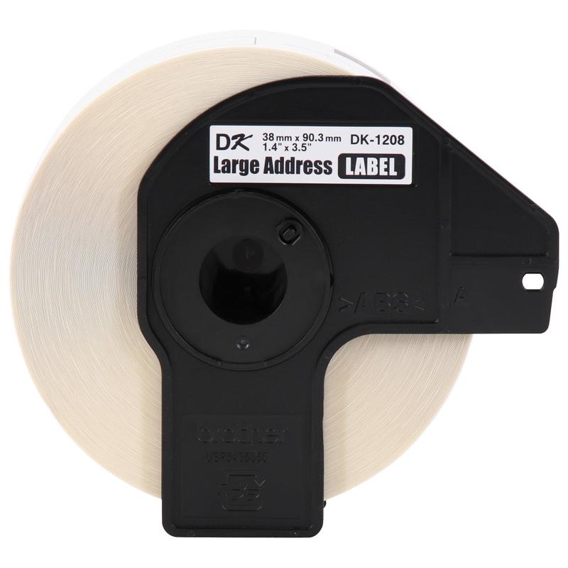 Brother Genuine DK-12083PK Die-Cut Large Address Labels, 3-1/2in x 1-7/16in, White, 400 Labels Per Roll, Box Of 3 Rolls MPN:DK12083PK